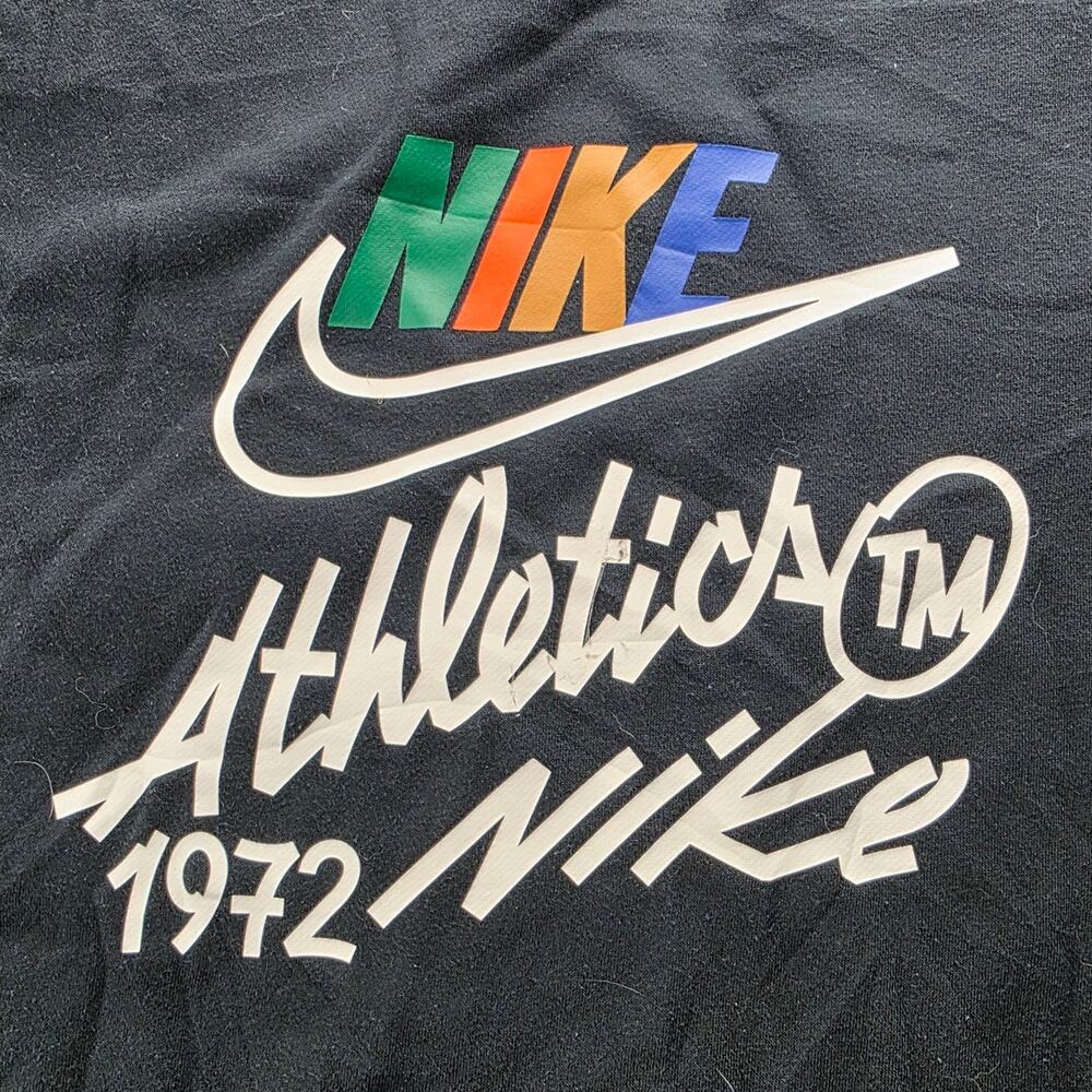 Nike Club Fleece Crewneck Sweatshirt Black Size Large - Picture 6 of 10
